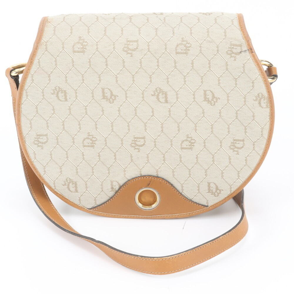 Christian Dior Honeycomb Leather Shoulder Bag Crossbody for Women